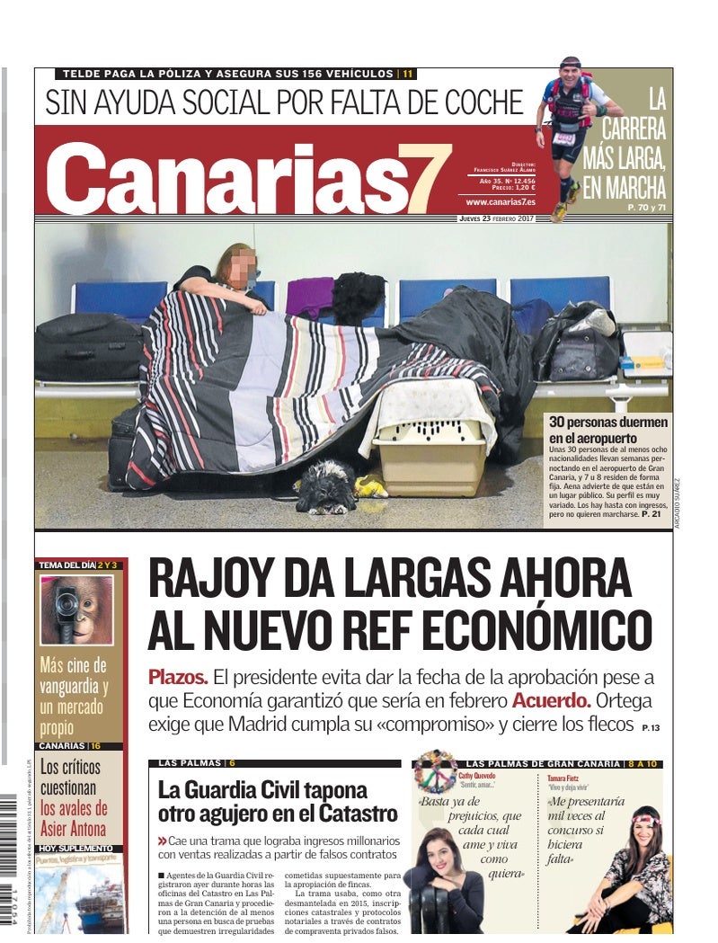 Portada Canarias7 23-02-2017