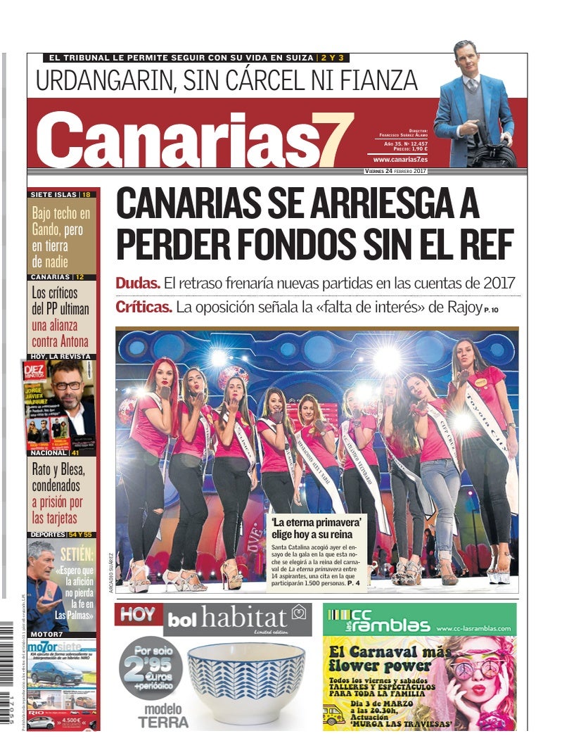 Portada Canarias7 24-02-2017