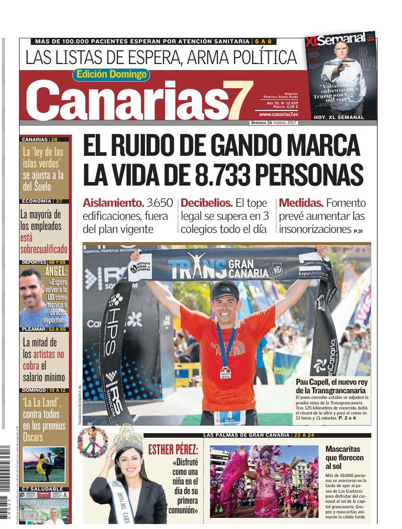 Portada Canarias7 26-02-2017