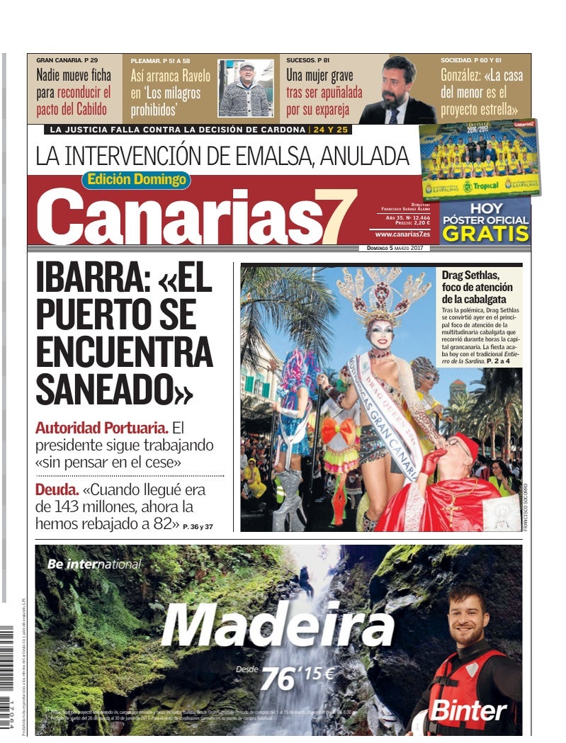 Portada Canarias7 05-03-2017