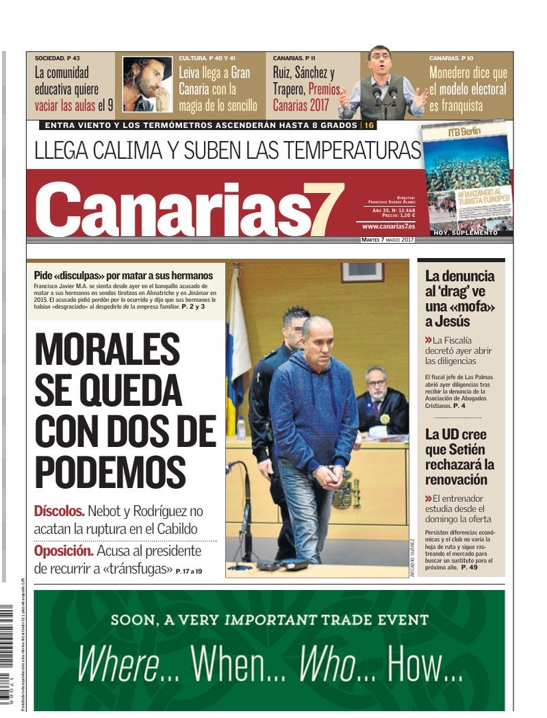 Portada Canarias7 07-03-2017