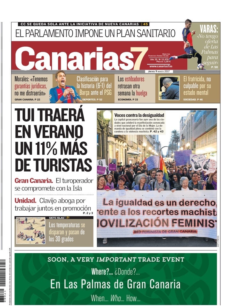Portada Canarias7 09-03-2017