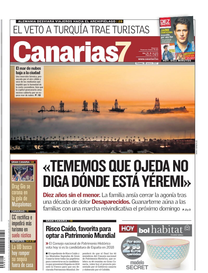 Portada Canarias7 10-03-2017