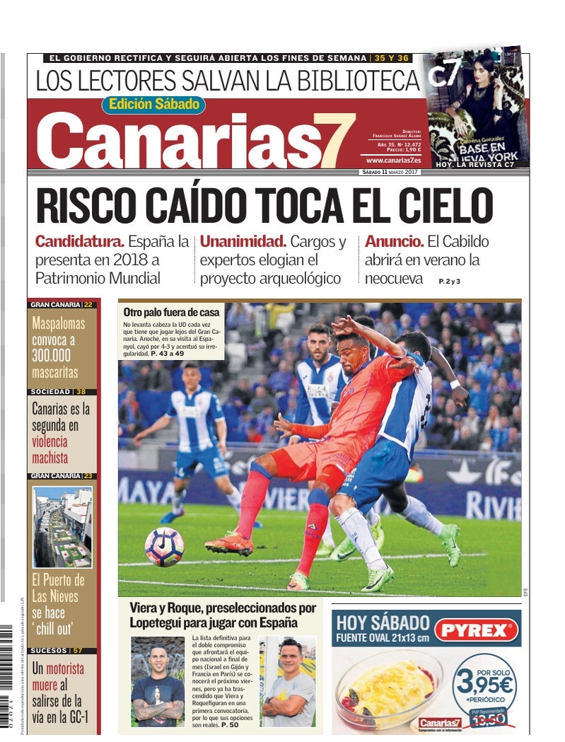 Portada Canarias7 11-03-2017
