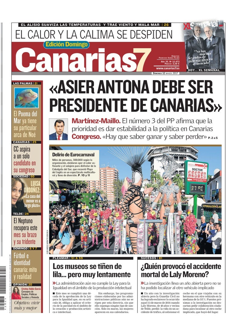 Portada Canarias7 12-03-2017