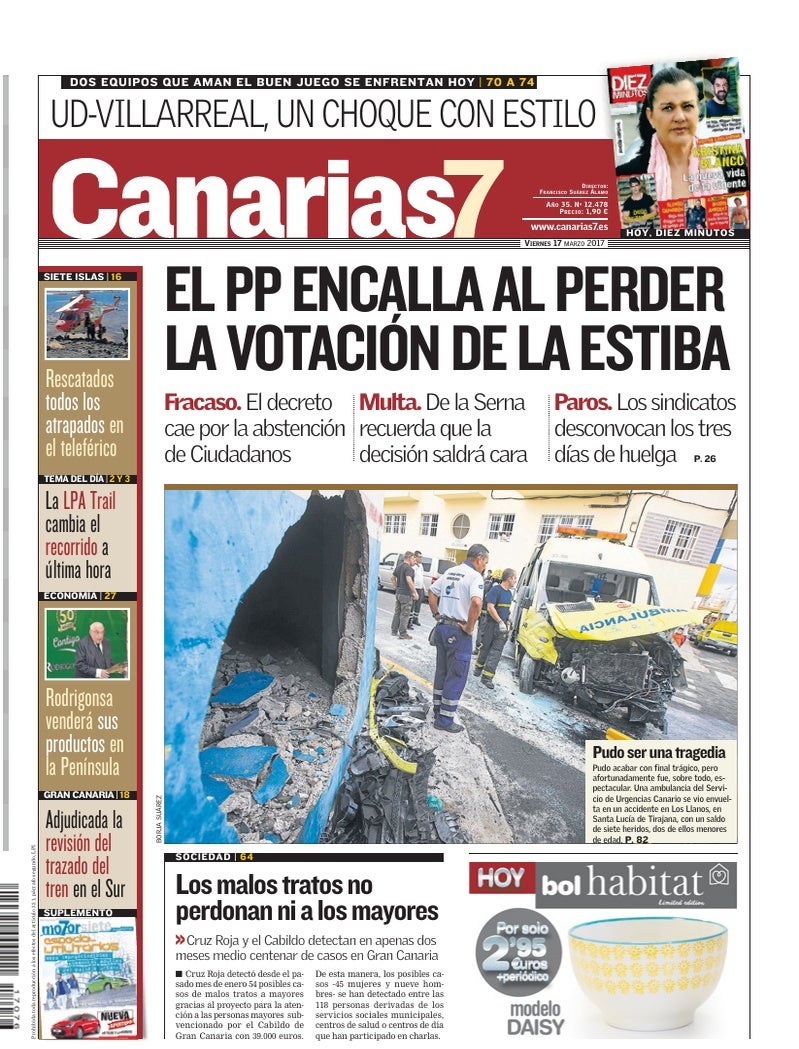 Portada Canarias7 17-03-2017