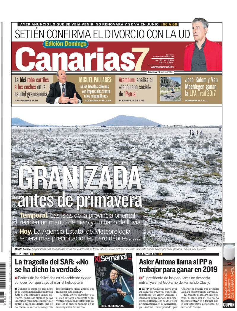 Portada Canarias7 19-03-2017