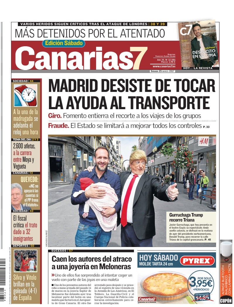 Portada Canarias7 25-03-2017