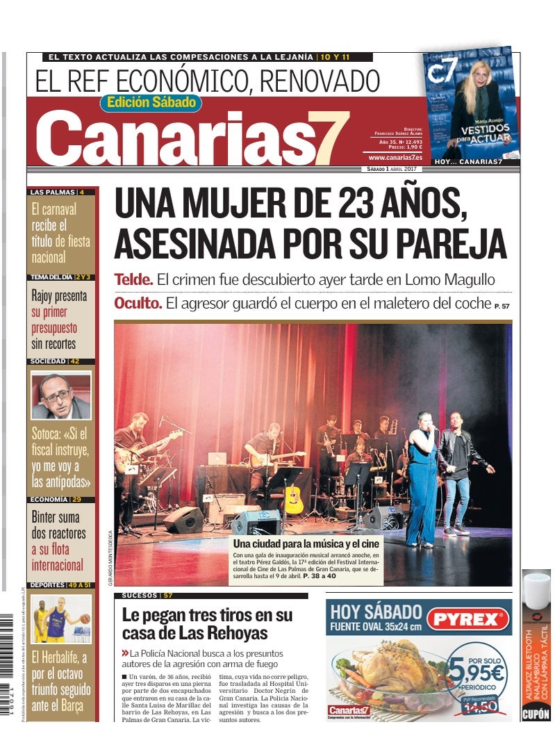 Portada Canarias7 01-04-2017
