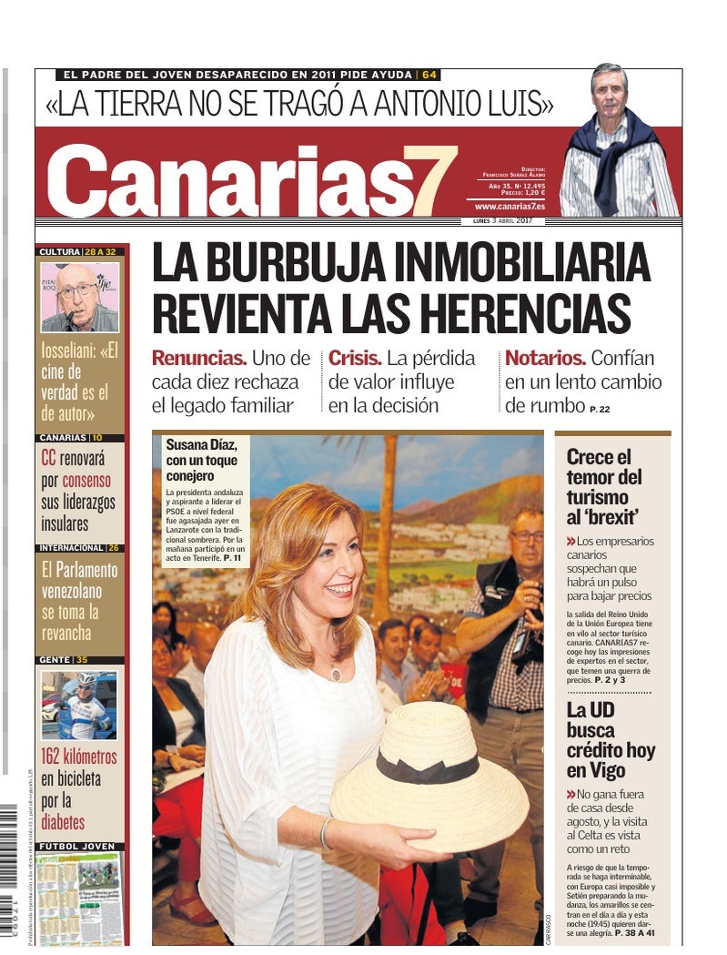 Portada Canarias7 03-04-2017