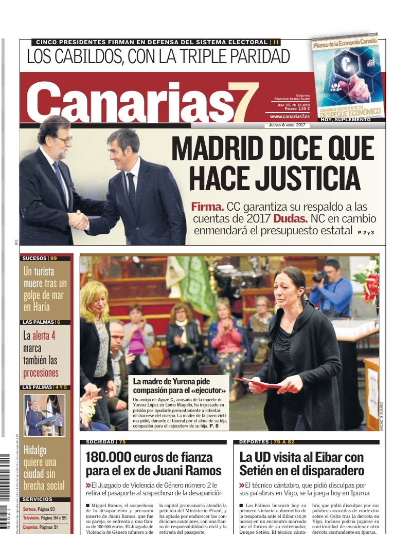Portada Canarias7 06-04-2017