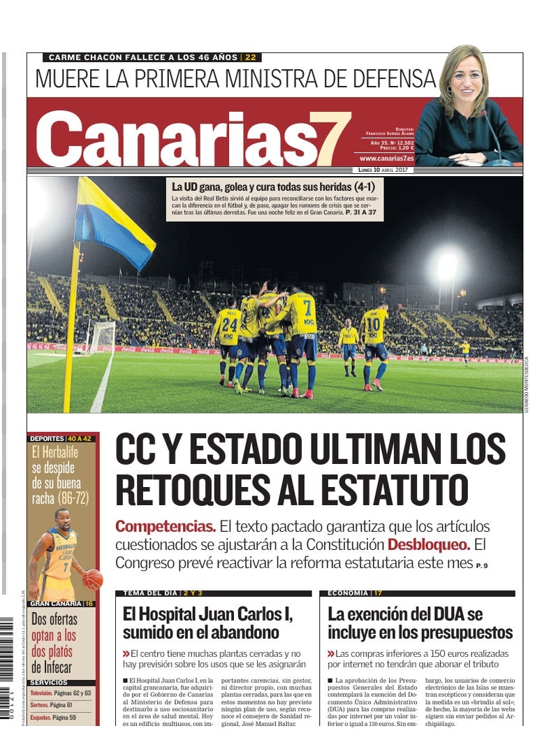 Portada Canarias7 10-04-2017