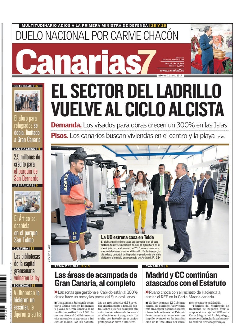 Portada Canarias7 11-04-2017