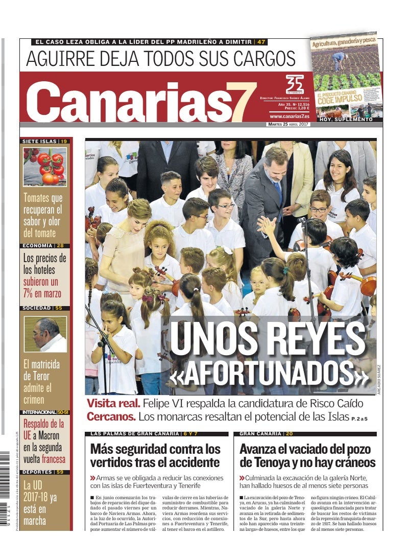 Portada Canarias7 25-04-2017