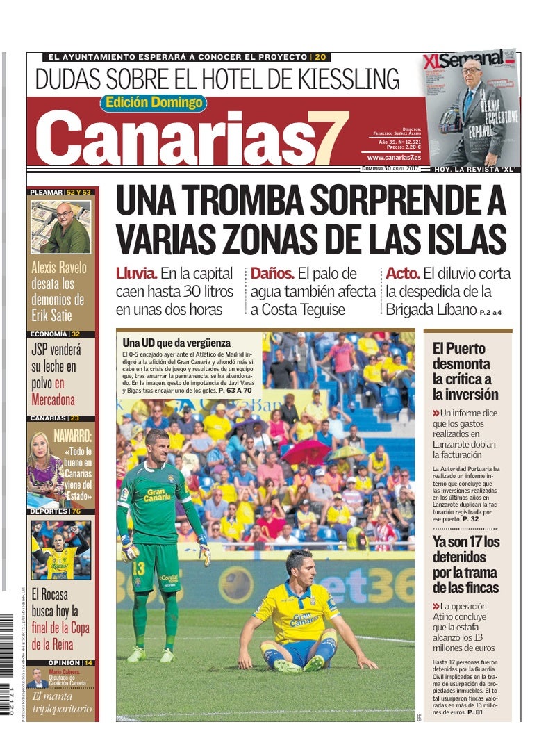 Portada Canarias7 30-04-2017
