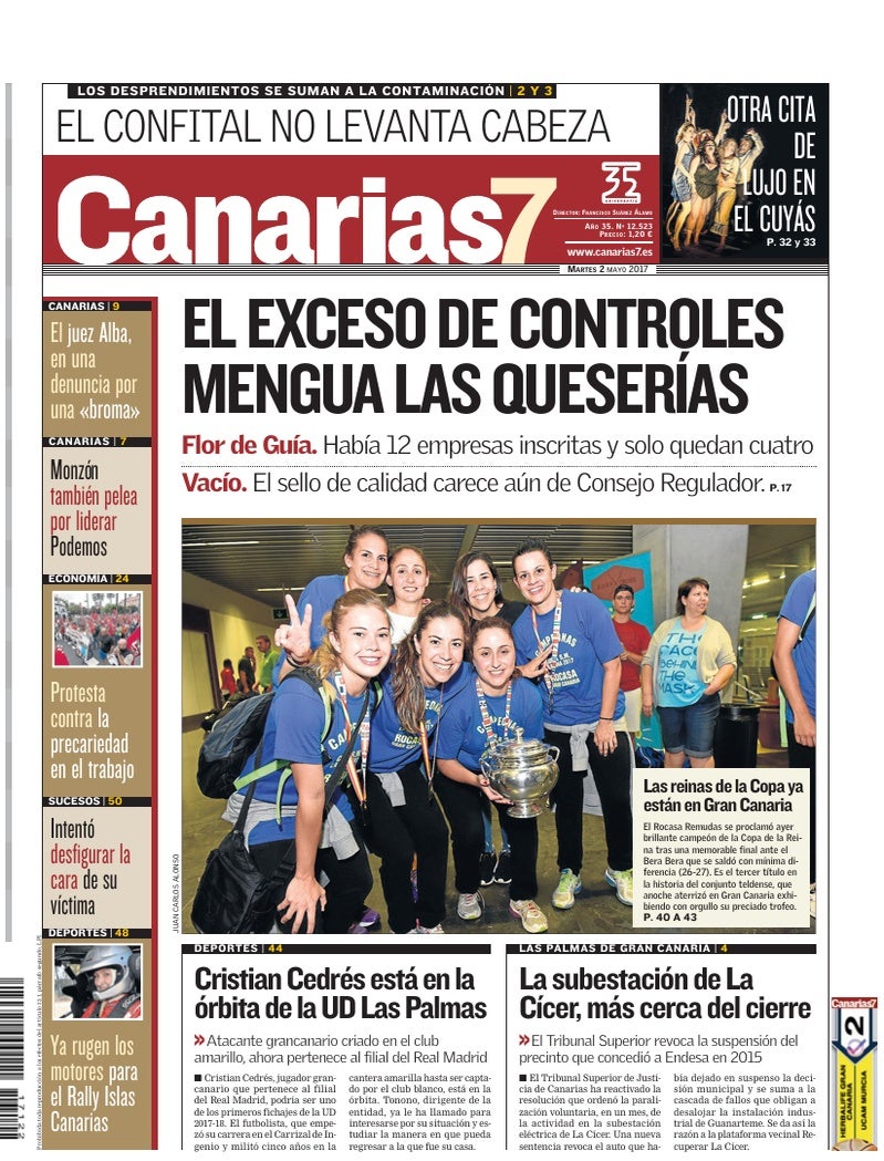 Portada Canarias7 02-05-2017