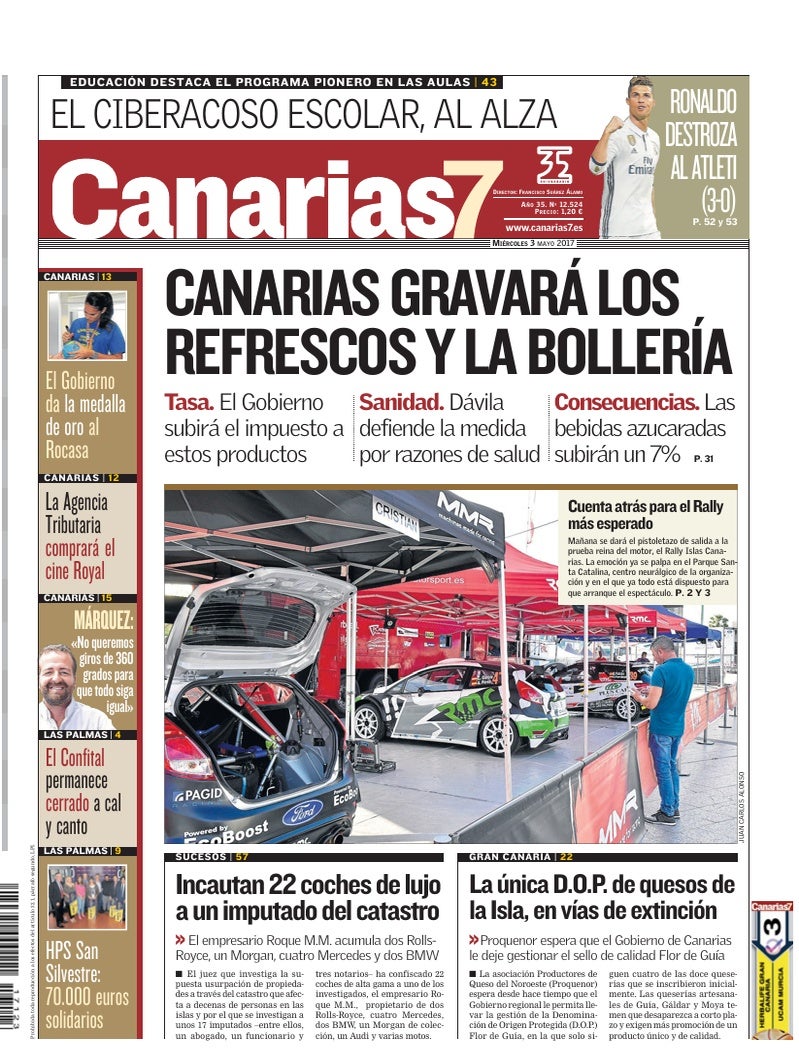 Portada Canarias7 03-05-2017