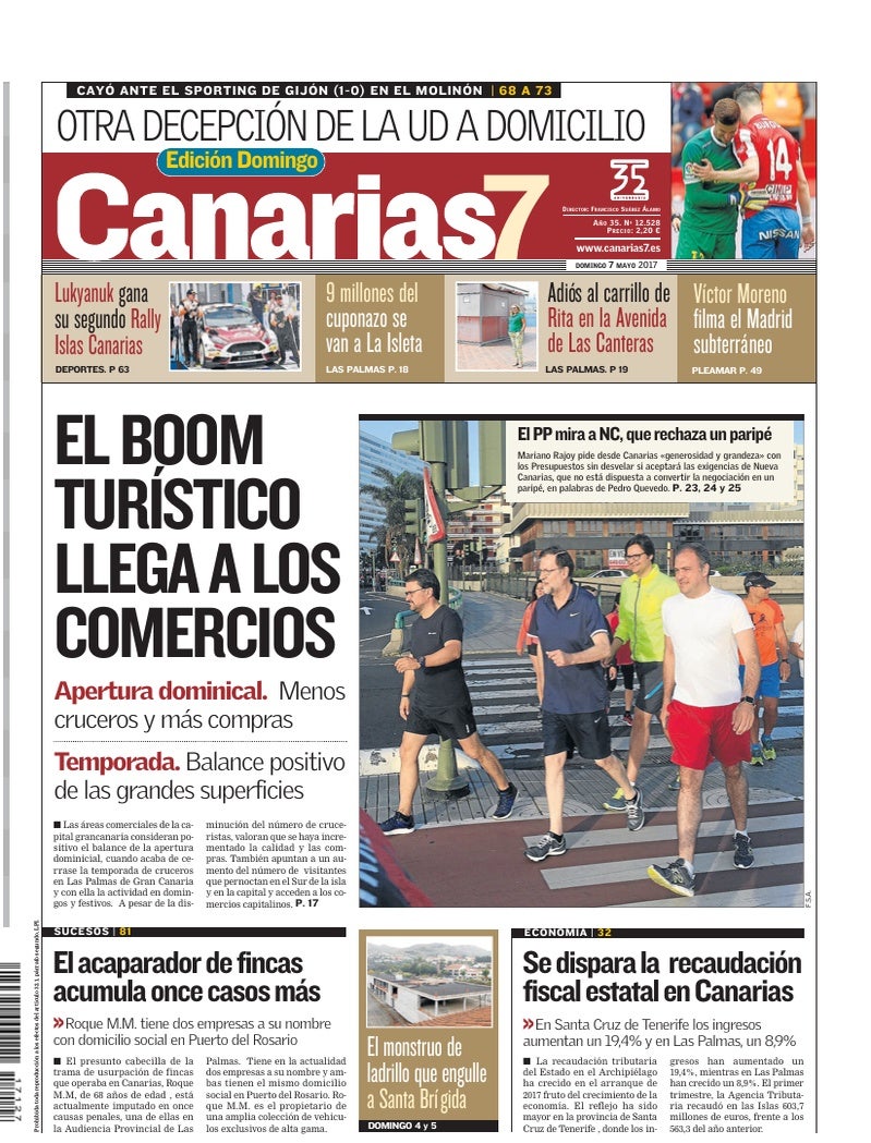 Portada Canarias7 07-05-2017