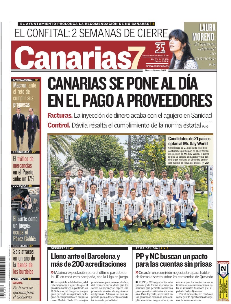 Portada Canarias7 09-05-2017