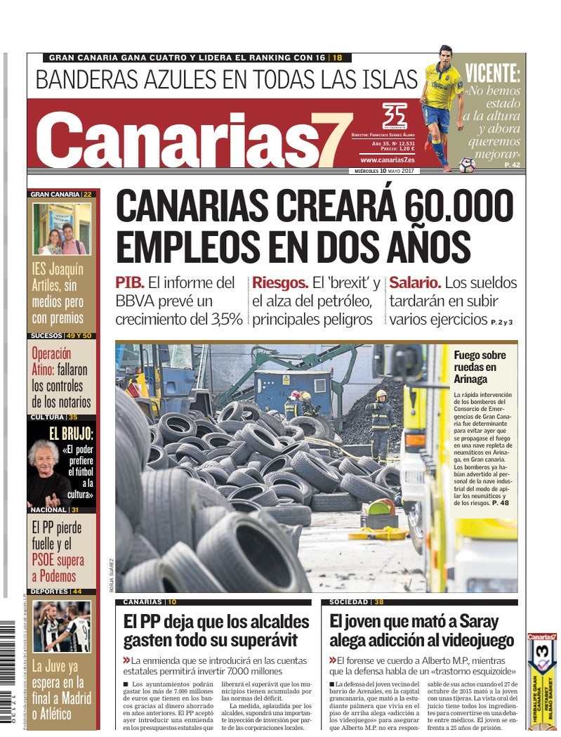 Portada Canarias7 10-05-2017
