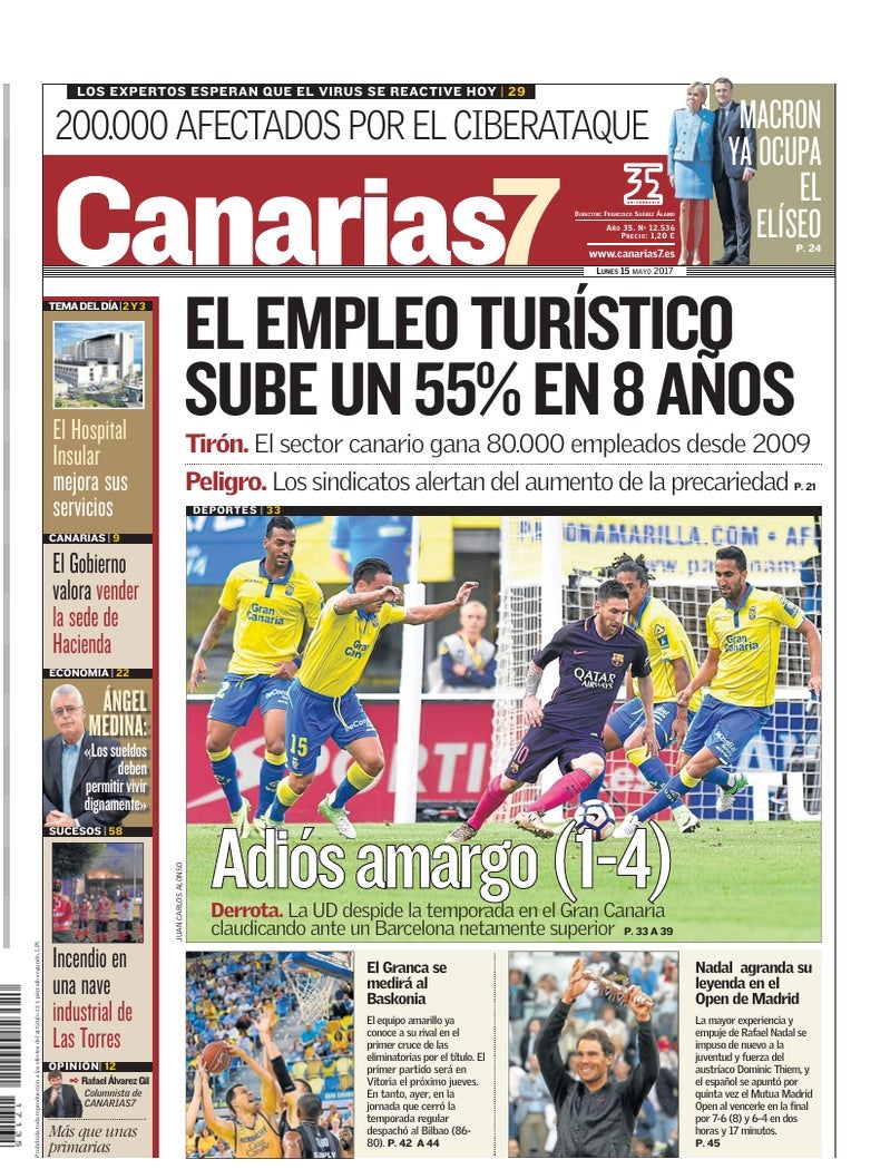 Portada Canarias7 15-05-2017