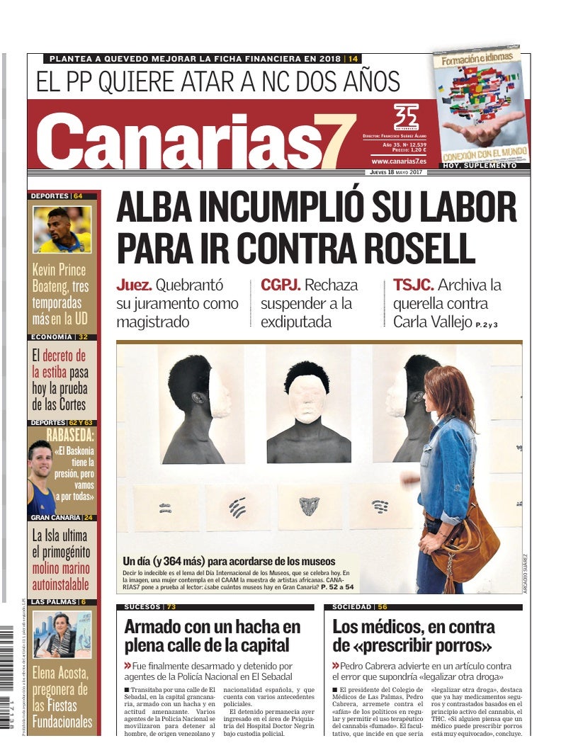 Portada Canarias7 18-05-2017