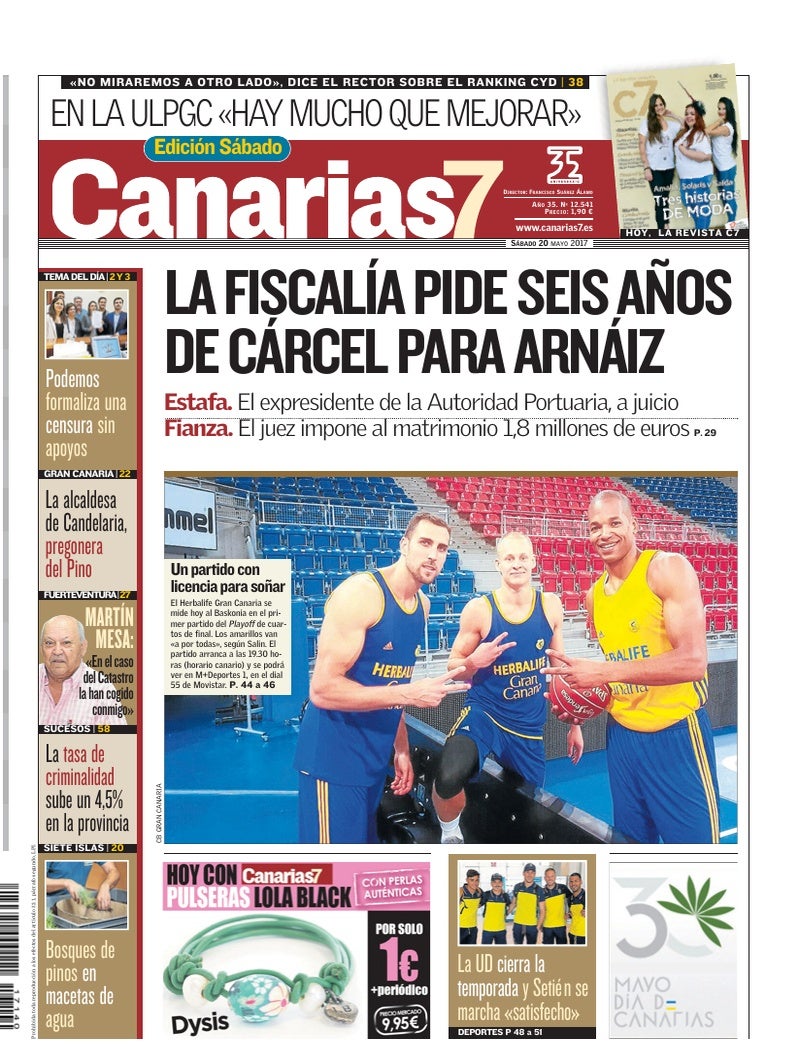 Portada Canarias7 20-05-2017