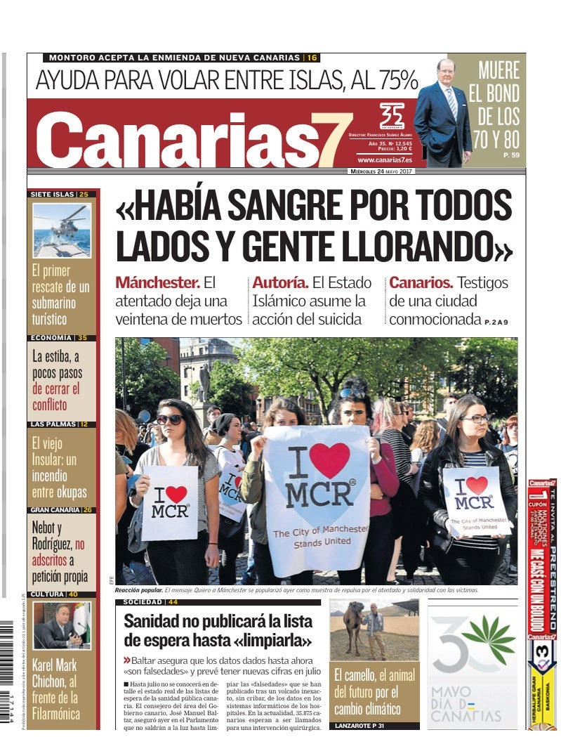 Portada Canarias7 24-05-2017