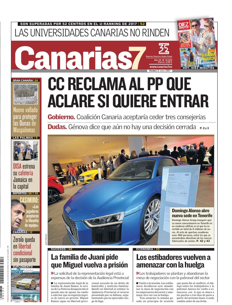 Portada Canarias7 02-06-2017