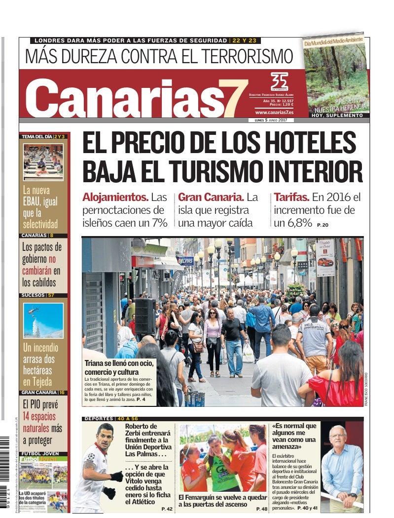 Portada Canarias7 05-06-2017