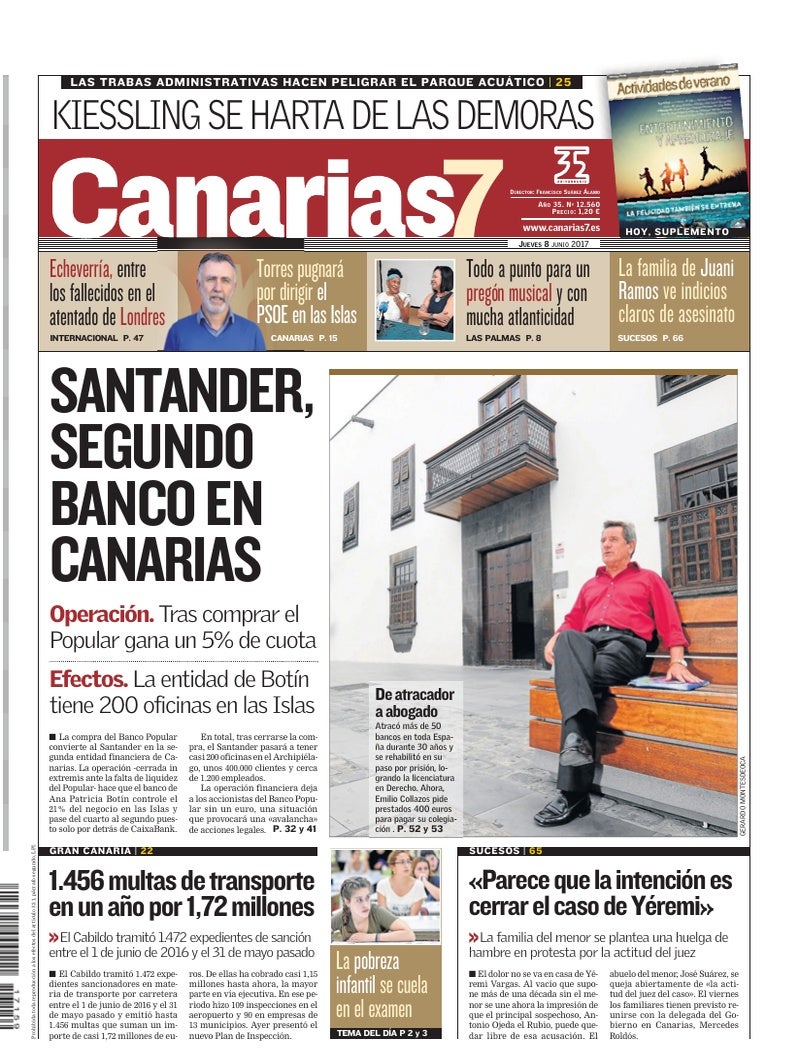 Portada Canarias7 08-06-2017