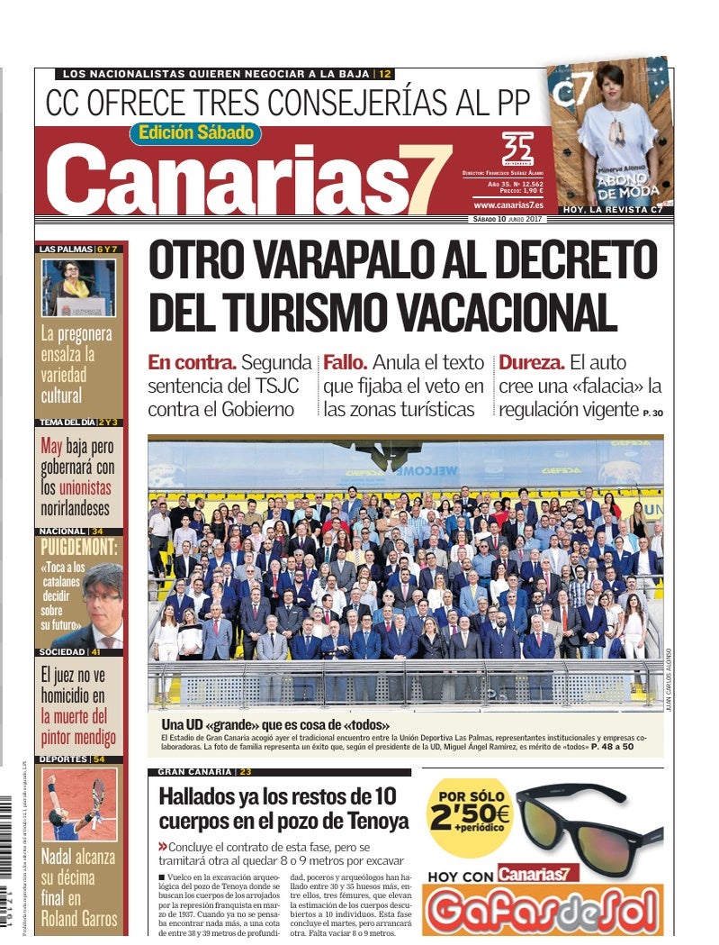 Portada Canarias7 10-06-2017
