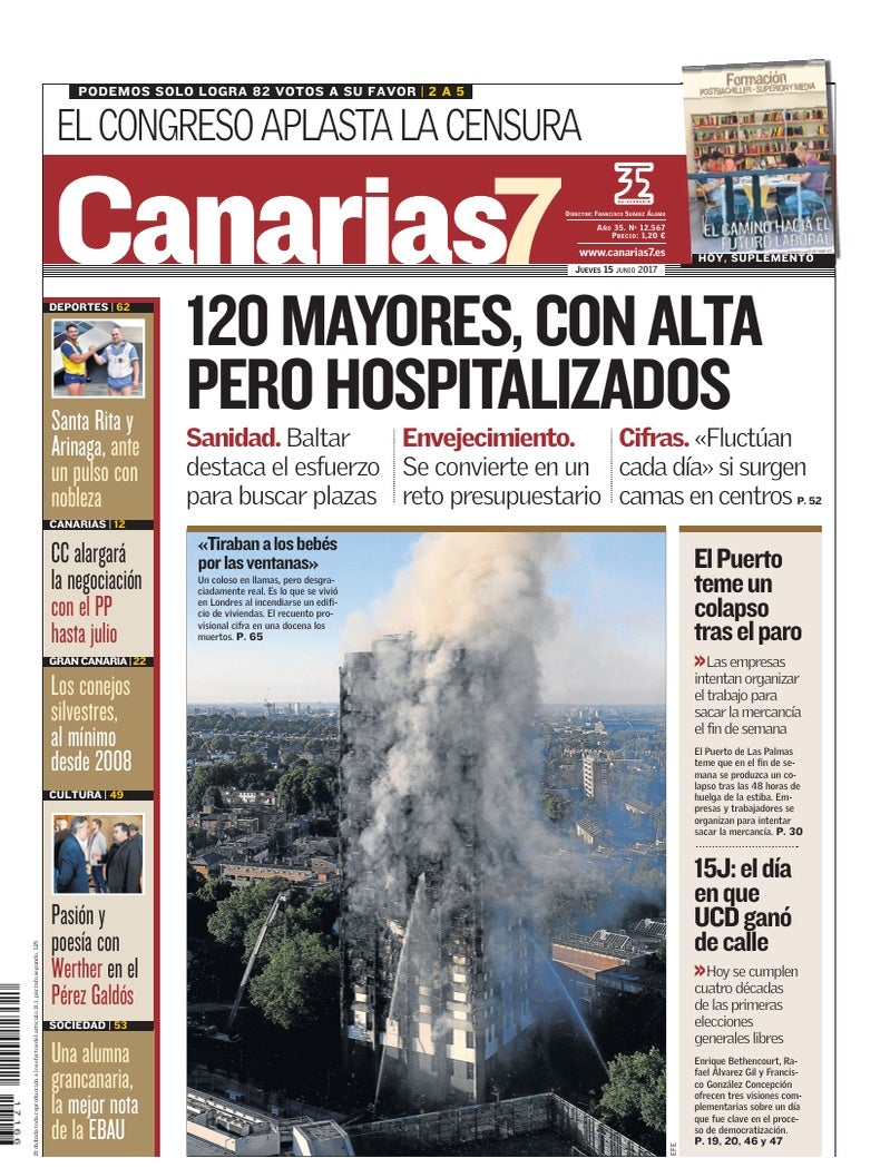 Portada Canarias7 15-06-2017