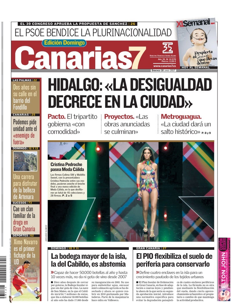 Portada Canarias7 18-06-2017