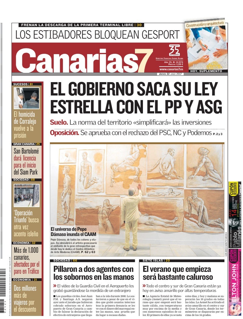 Portada Canarias7 22-06-2017