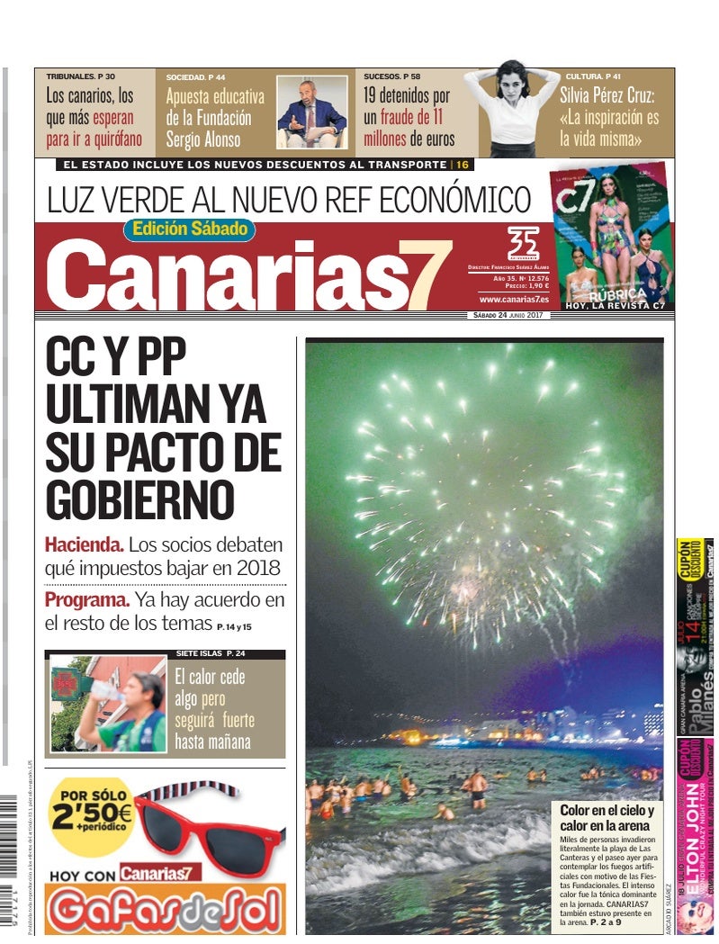 Portada Canarias7 24-06-2017