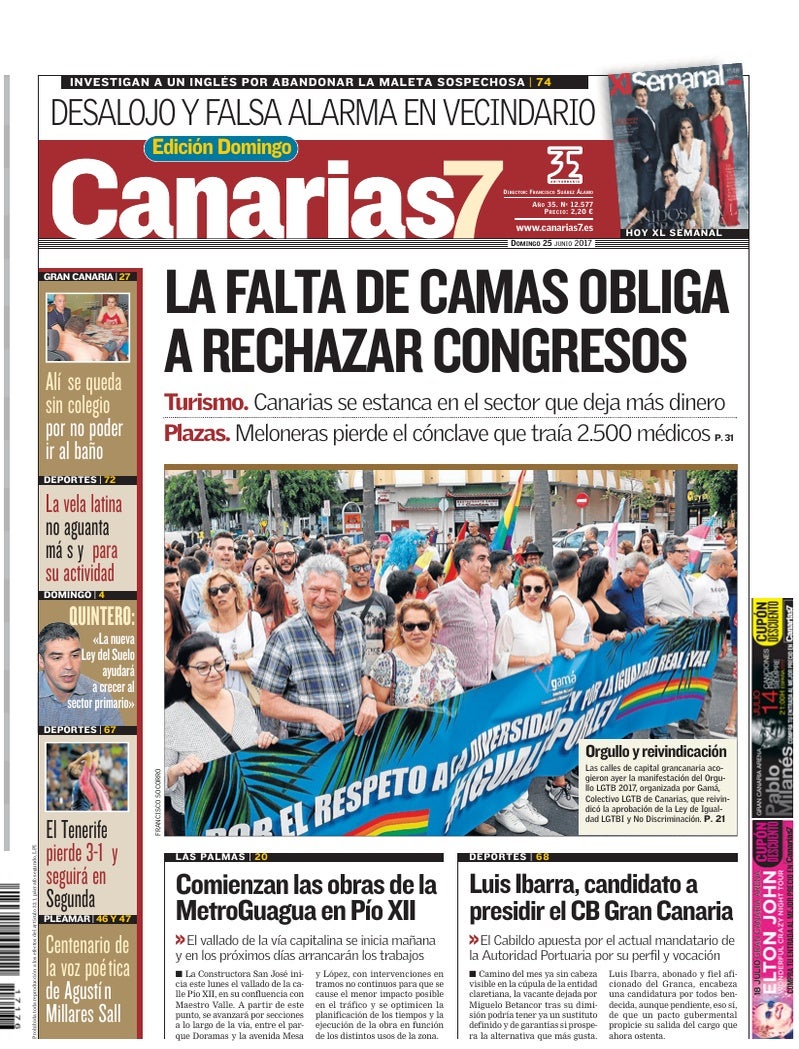 Portada Canarias7 25-06-2017