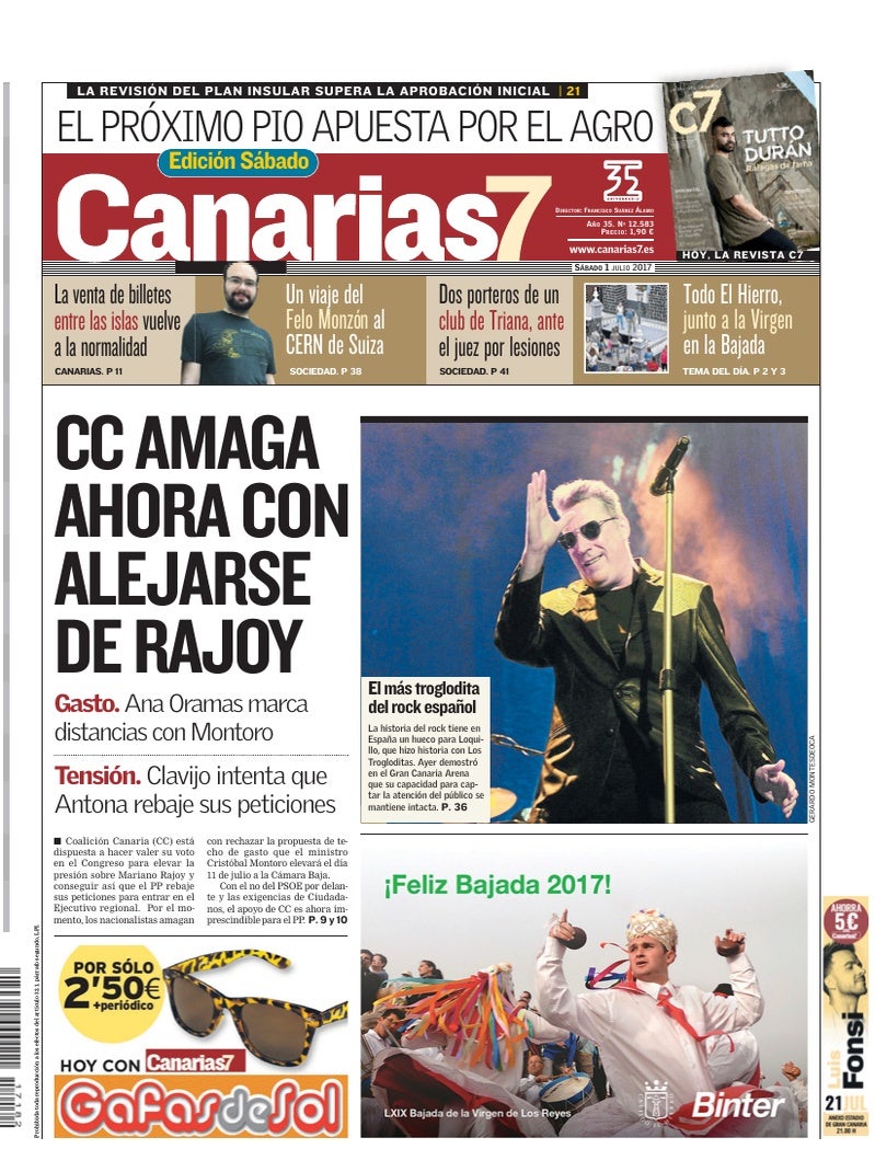 Portada Canarias7 01-07-2017