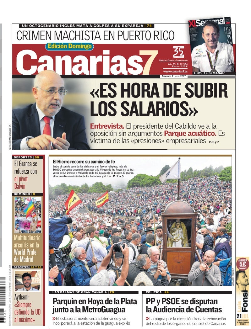 Portada Canarias7 02-07-2017
