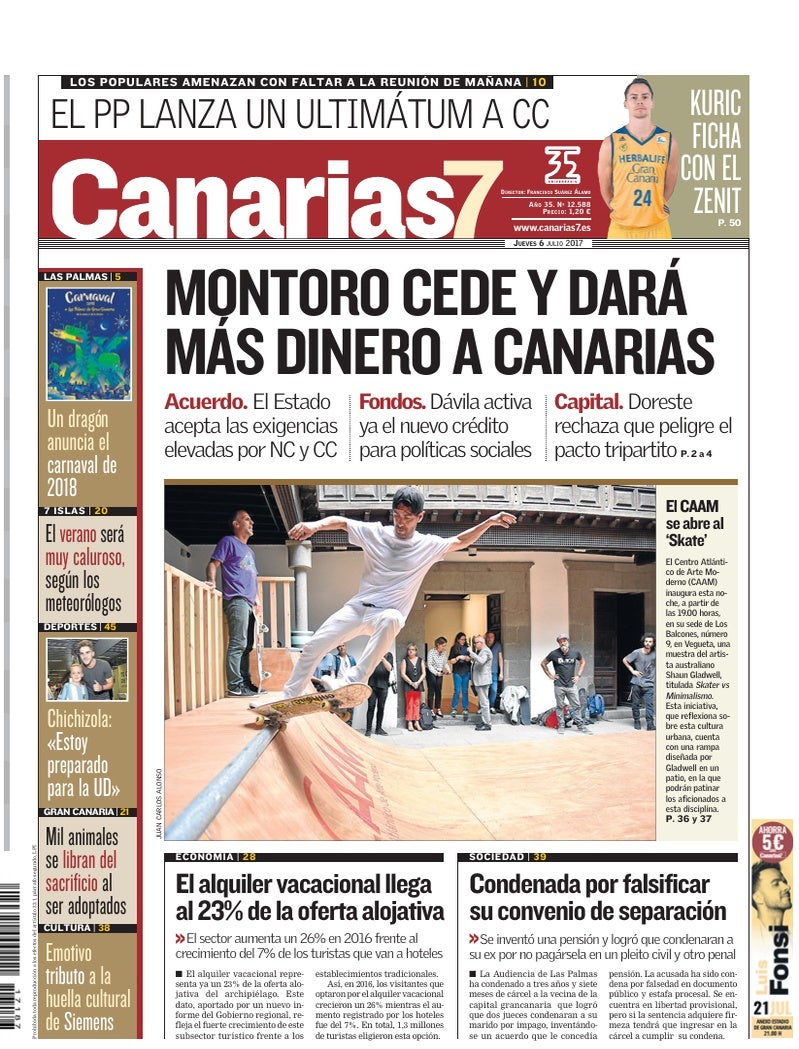 Portada Canarias7 06-07-2017