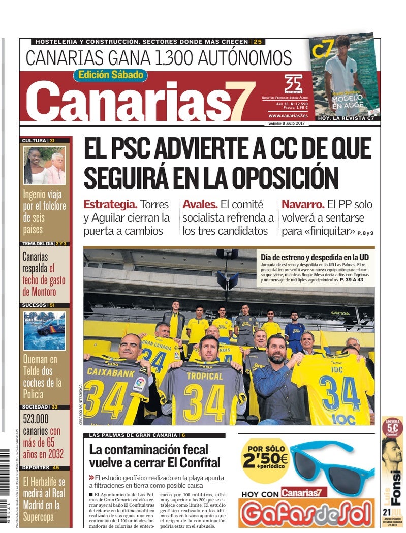 Portada Canarias7 08-07-2017