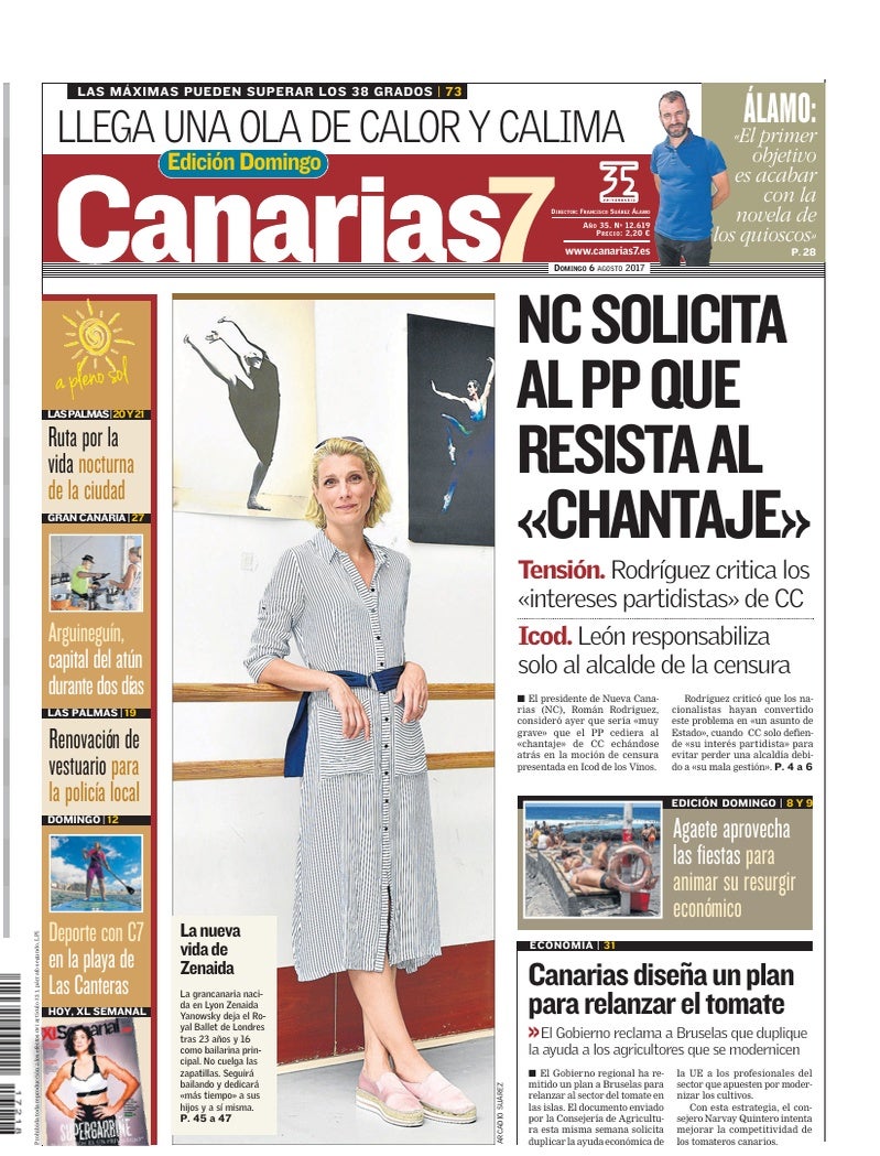 Portada Canarias7 06-08-2017