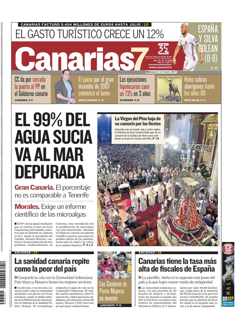 Portada Canarias7 06-09-2017