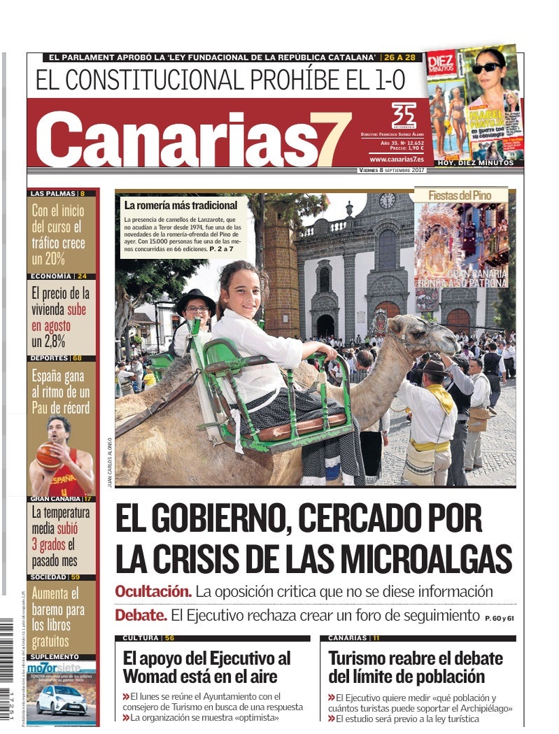 Portada Canarias7 08-09-2017