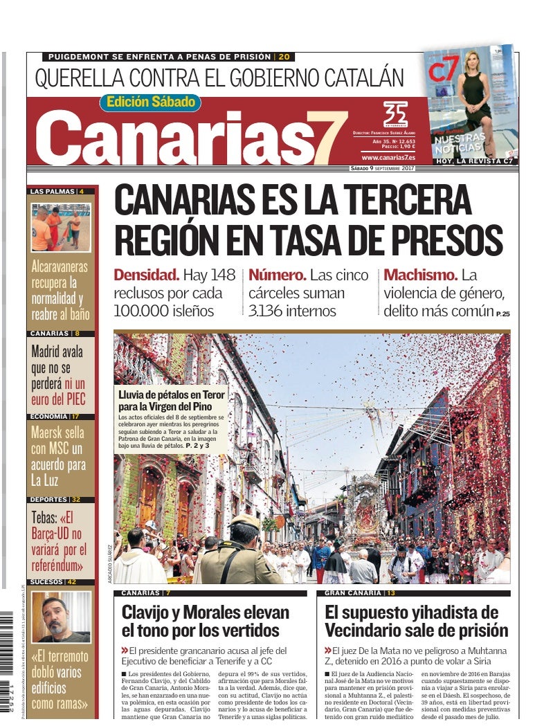 Portada Canarias7 09-09-2017