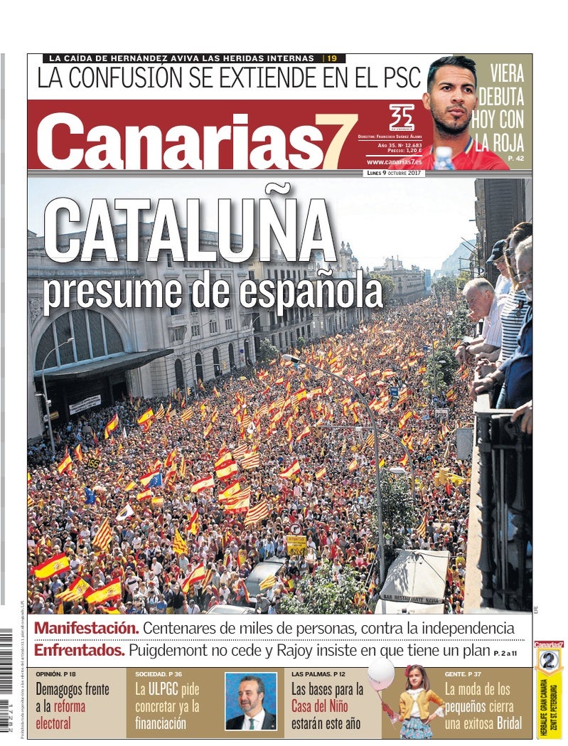 Portada Canarias7 09-10-2017