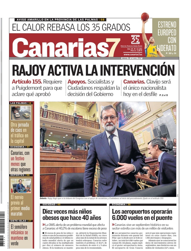 Portada Canarias7 12-10-2017