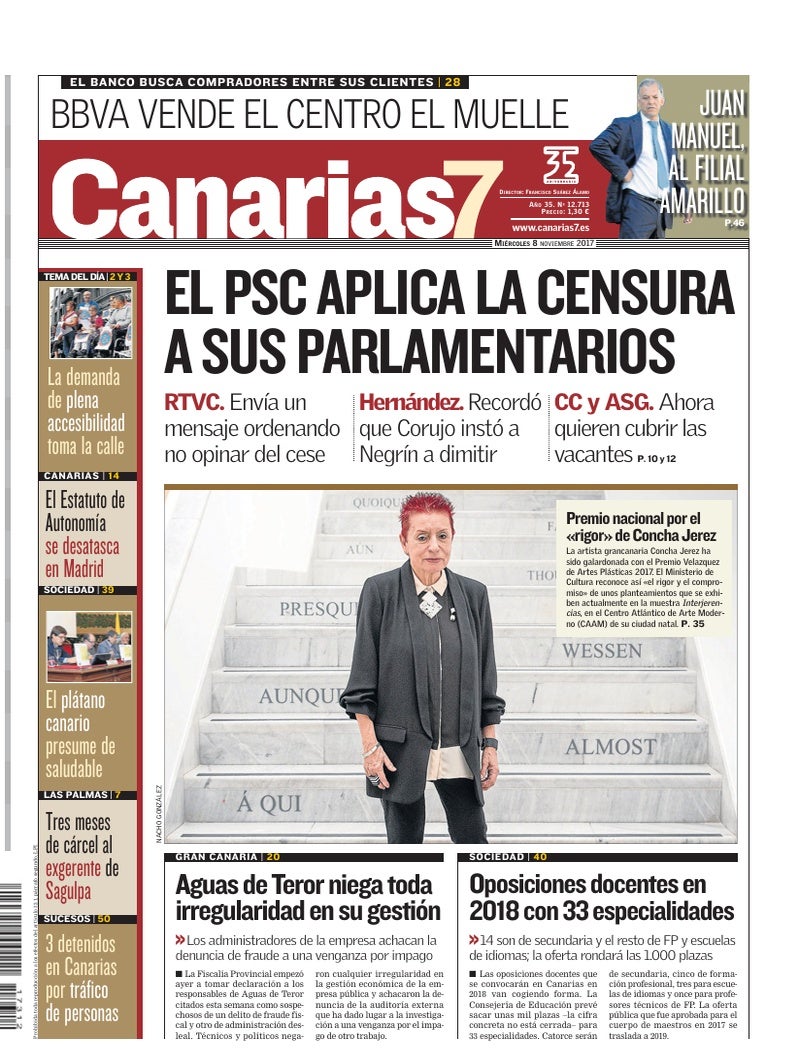 Portada Canarias7 08-11-2017