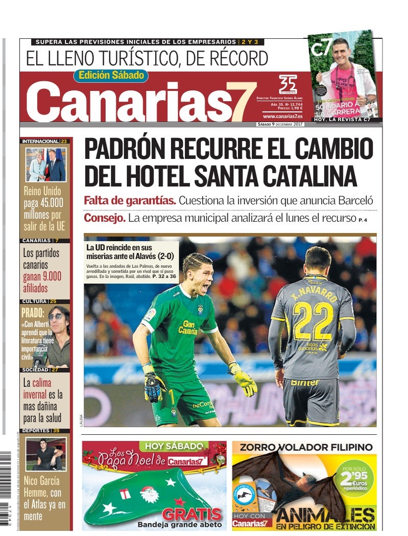 Portada Canarias7 09-12-2017
