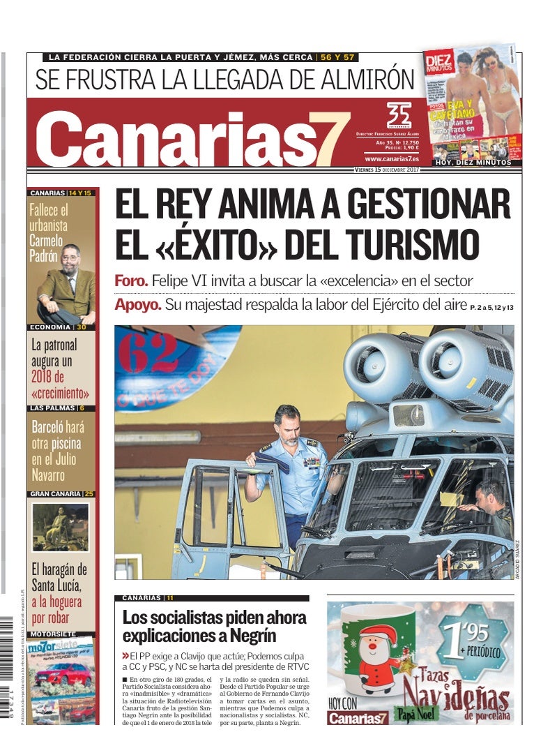 Portada Canarias7 15-12-2017